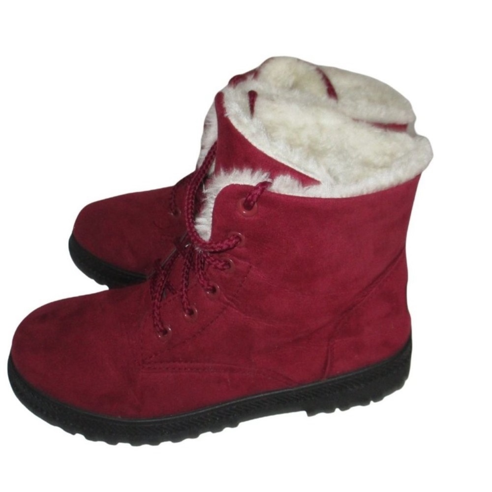 🍇SQL maroon winter boots🍇 - Picture 3 of 12
